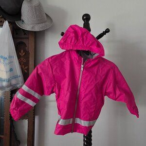 Toddler Pink Rain Jacket 2T